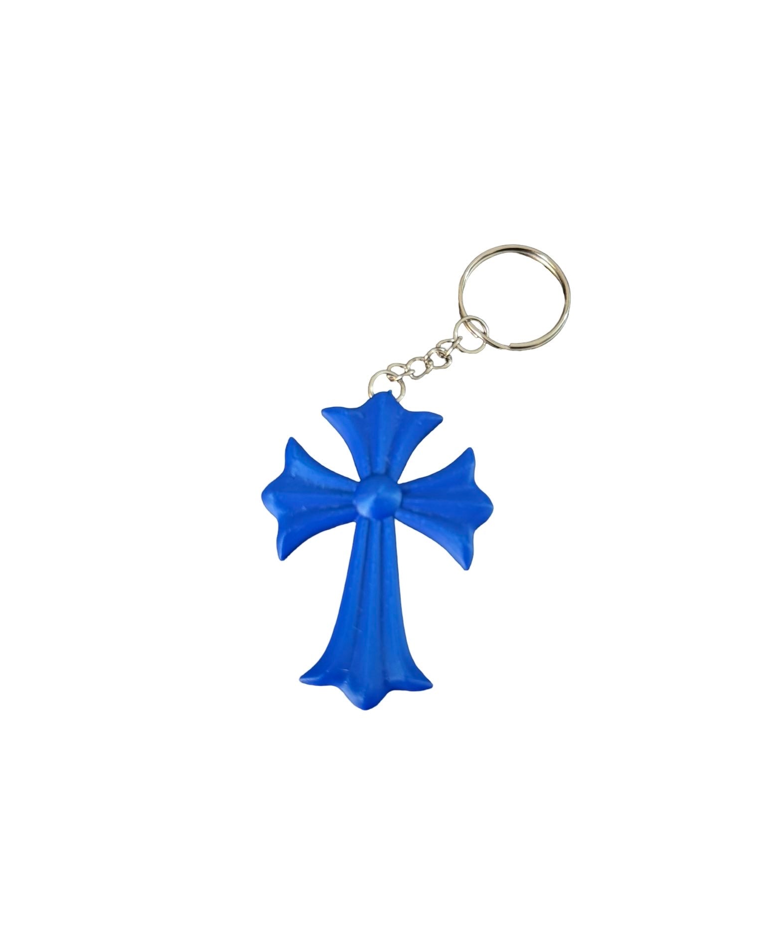Cross Keychain (Blue)
