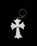 Cross Keychain (White)